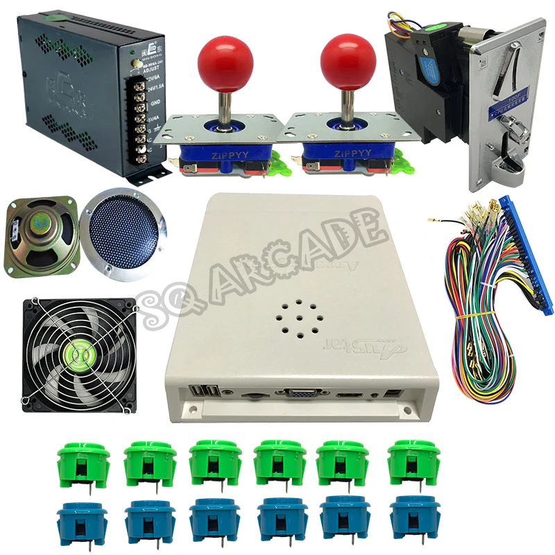 Arcade game DIY Kit 2600 in 1 jamma board VGA CGA HDMI output Joystick push button bundle for video games cabinet machine