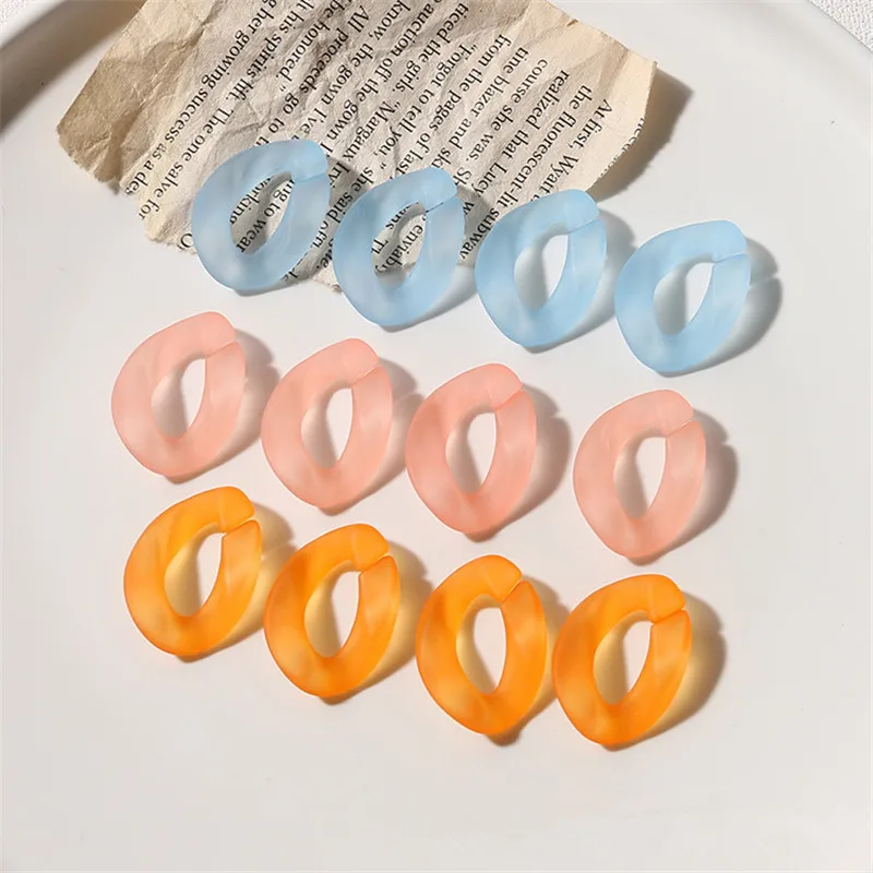 

New style 50pcs/lot color matte print geometry irregular ovals shape resin beads diy jewelry earring/garment pendant accessory