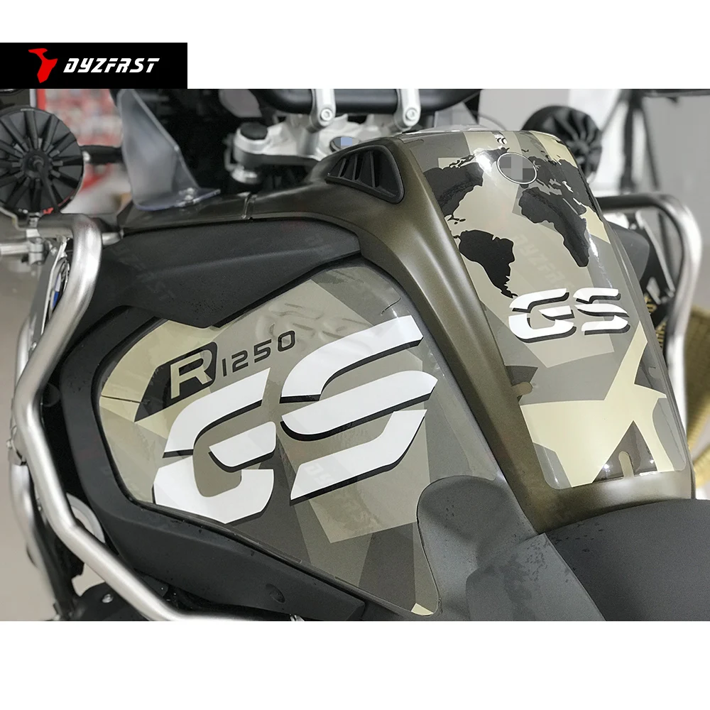 R1250GS R1200GS LC Adventure Motorcycle Stickers Decals Fuel Oil Tank Protector Pads Kit ArmyGreen Decoration Accessories