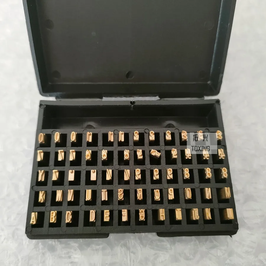 Hot stamping letters for DY-8 coding machine letters for 241B machine  Copper font production date coding