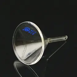 1pc Laboraotry DIA60mm Transparent borosilicate Glass Triangle Funnel Chemistry Educational Stationery