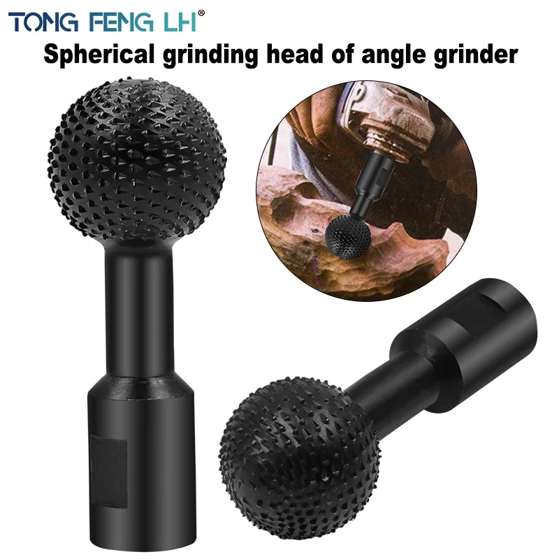 Woodworking Tools Angle Grinder Ball Grinding Head Ball Chisel Ball Knife Grinding and Making Spoon Planing File Head