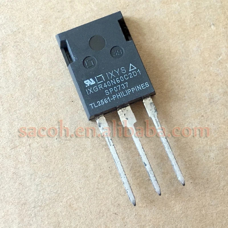 

10Pcs IXGR40N60C2D1 or IXGR40N60C2 IXGR40N60B2D1 IXGR40N60B2 IXGR40N60 ISOPLUS247 40A 600V Power IGBT Transistor