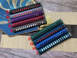 Handmade Japanese Samurai Sword Handle Set Kirsite Tsuka/Fuchi Kashira Nice Katana/Wakizashi DIY Accessory