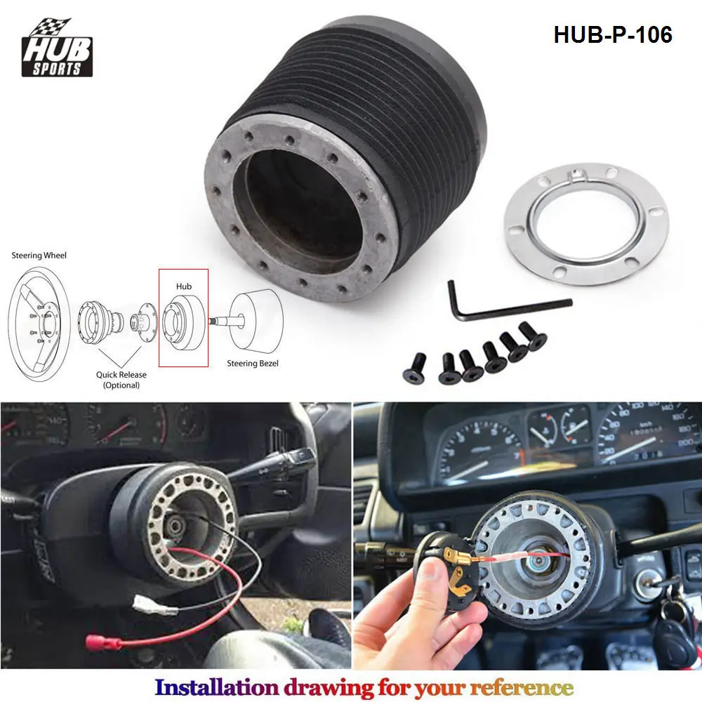 Jdm STYLE BOSS KIT STEERING WHEEL HUB ADAPTER For Peugeot 106 HUB-P-106