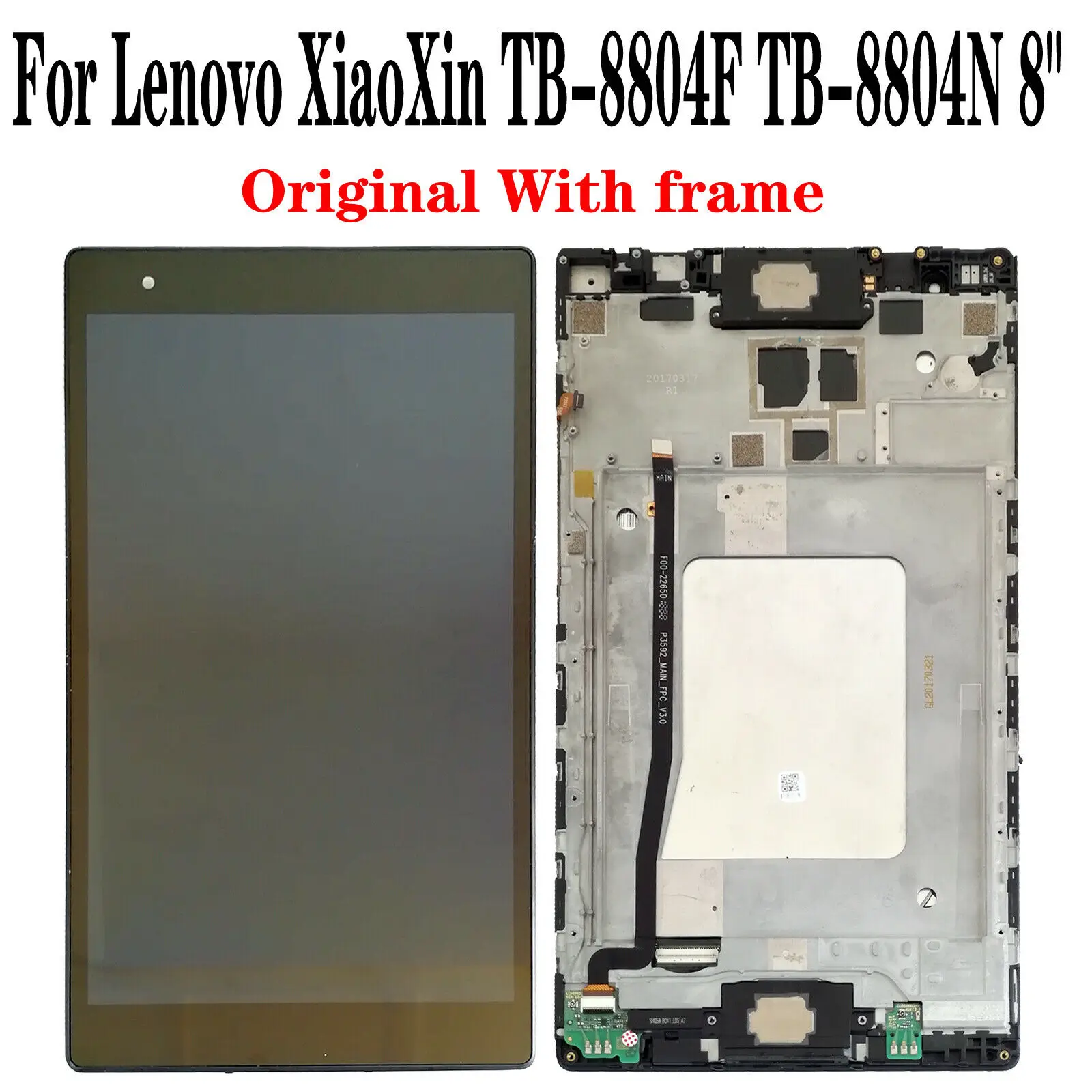 

Original New For Lenovo XiaoXin TB-8804F TB-8804N 8" LCD Display Touch Screen