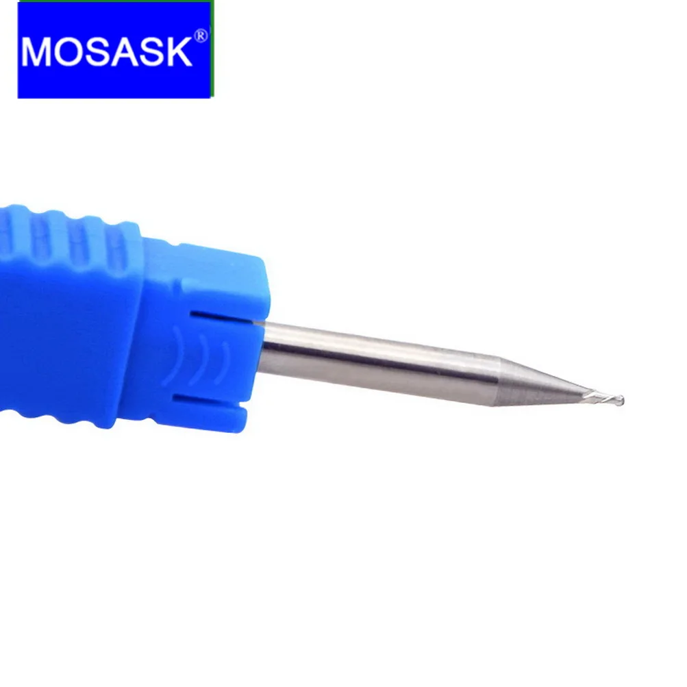 

MOSASK 1PCS 2 Flute HRC50 CNC Lathe Milling Aluminum Ball-End Alloy Metal Working 6 8 10 mm Carbide Cutter