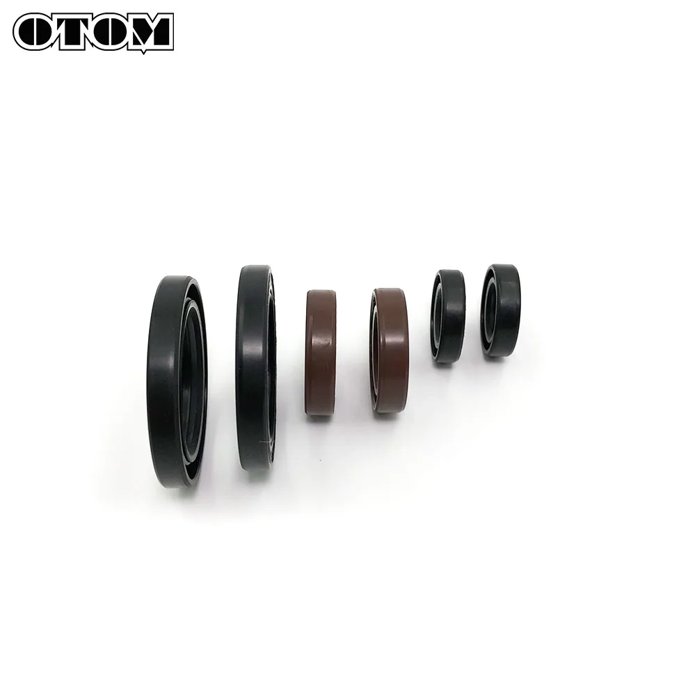 OTOM 6Pcs in Set Oil Seal For KTM 250 400 450 520 525 540 Dirt Bike Motorcycle Engine Countershaft Gear Shift Start Lever Parts