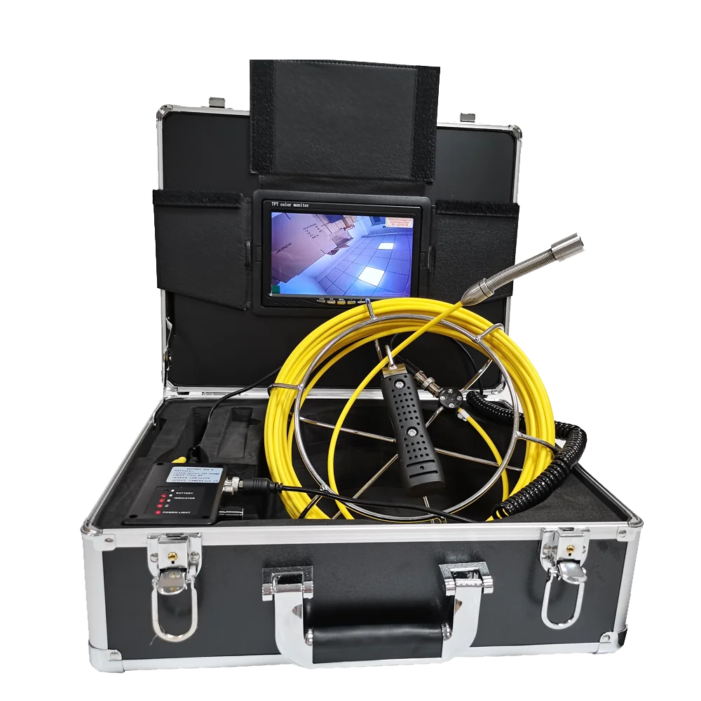 

17mm Digital Screen Inspection Pipe Camera 7 inch 6 LEDs Borescope Sewer Pumbing Waterproof Snake Tube Endoscope CCTV