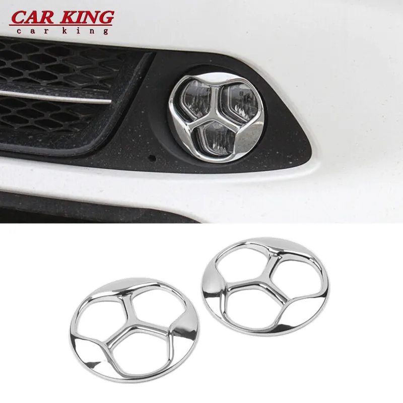 

ABS Chrome For Kia Optima K5 2016 2017 accessories Car front fog lampshade cover frame Cover trim Sticker Car styling 2pcs