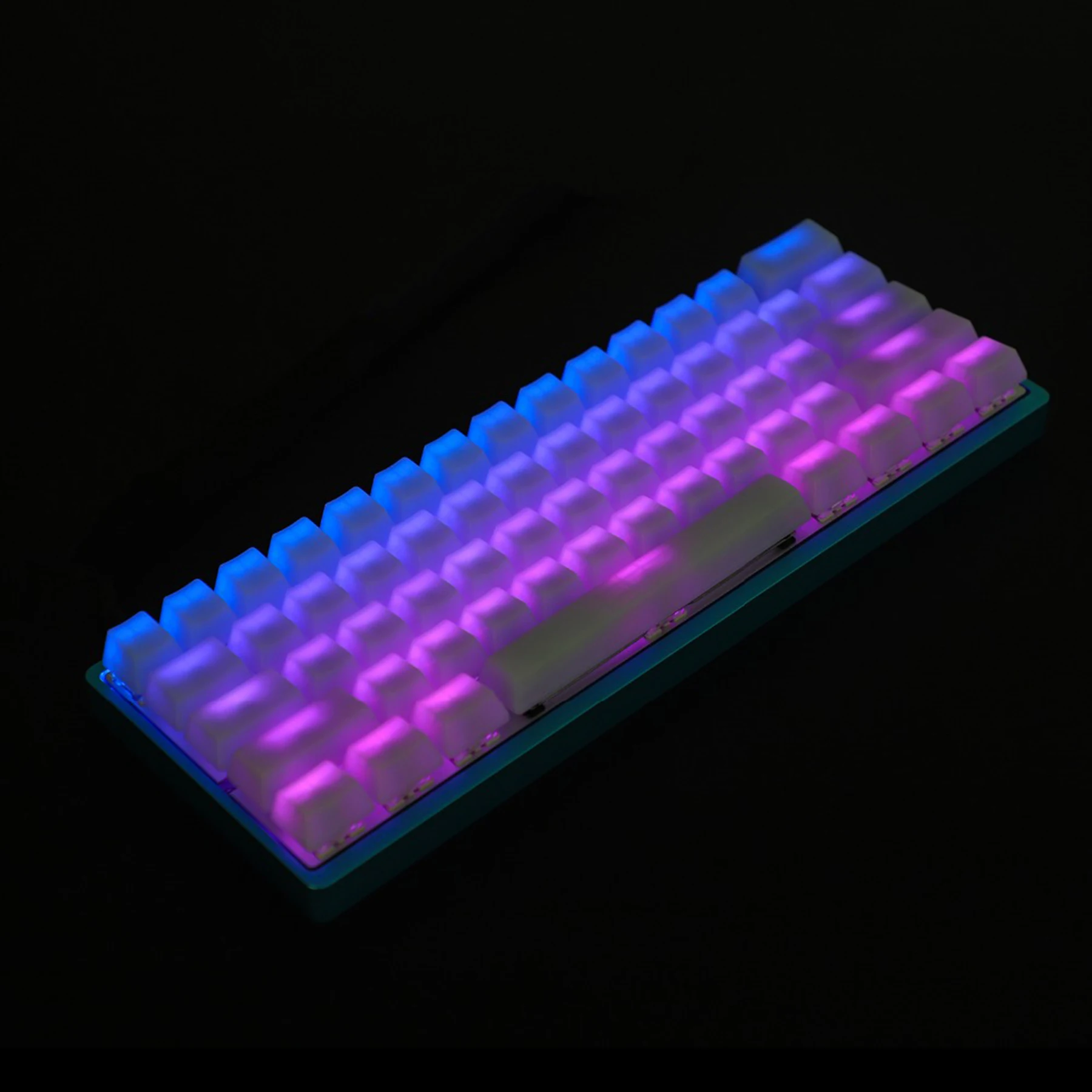 OEM Profile ANSI ISO 108 87 61 Phím ABS Sữa Sương Mù Trống Sáng Bóng Theo GK61 Keycaps Cho Bàn Phím Cơ RGB keychron