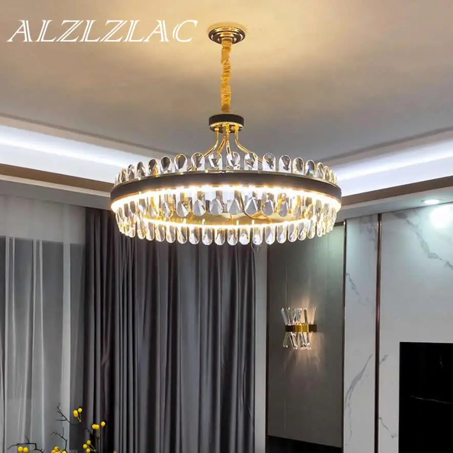 

Nordic Luxury Modern Crystal Chandelier Lighting For Living Room Lustre Indoor Home Decor Ceiling Dinng Room Led Pendant Lamp