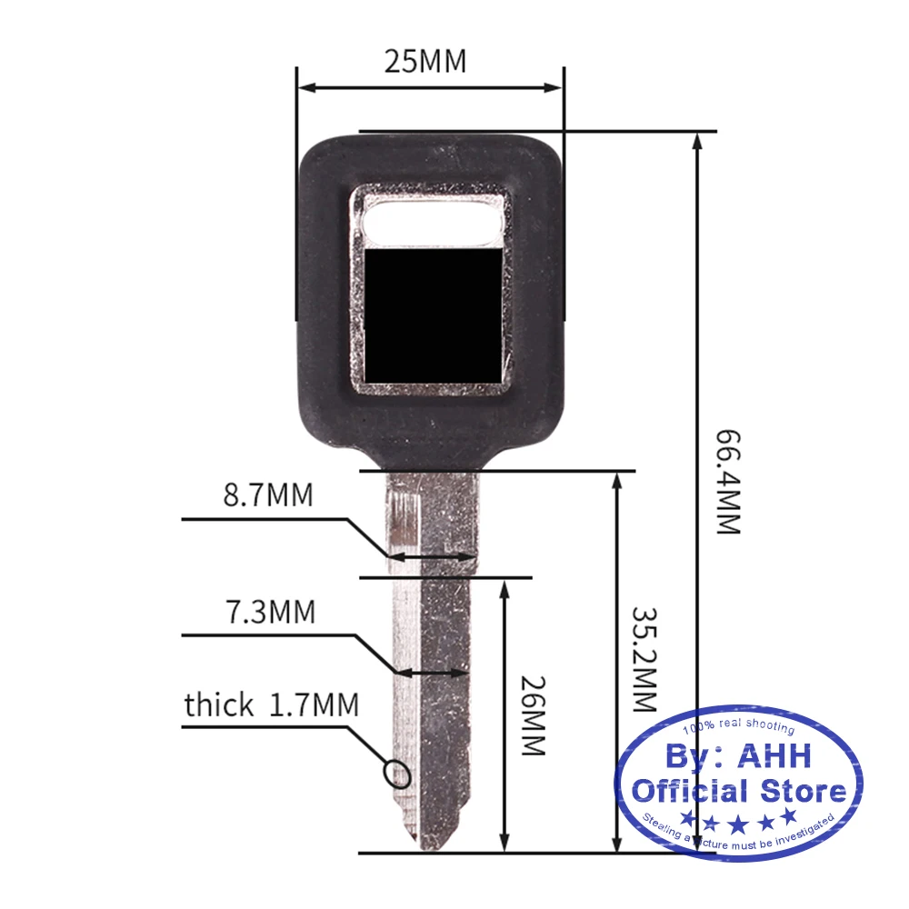 AHH Motorcycle Replacement Keys Uncut For KAWASAKI ZZR250 ZZR400 ZXR250 ZXR400 ZRX400 KDX 250 ZXR 4000