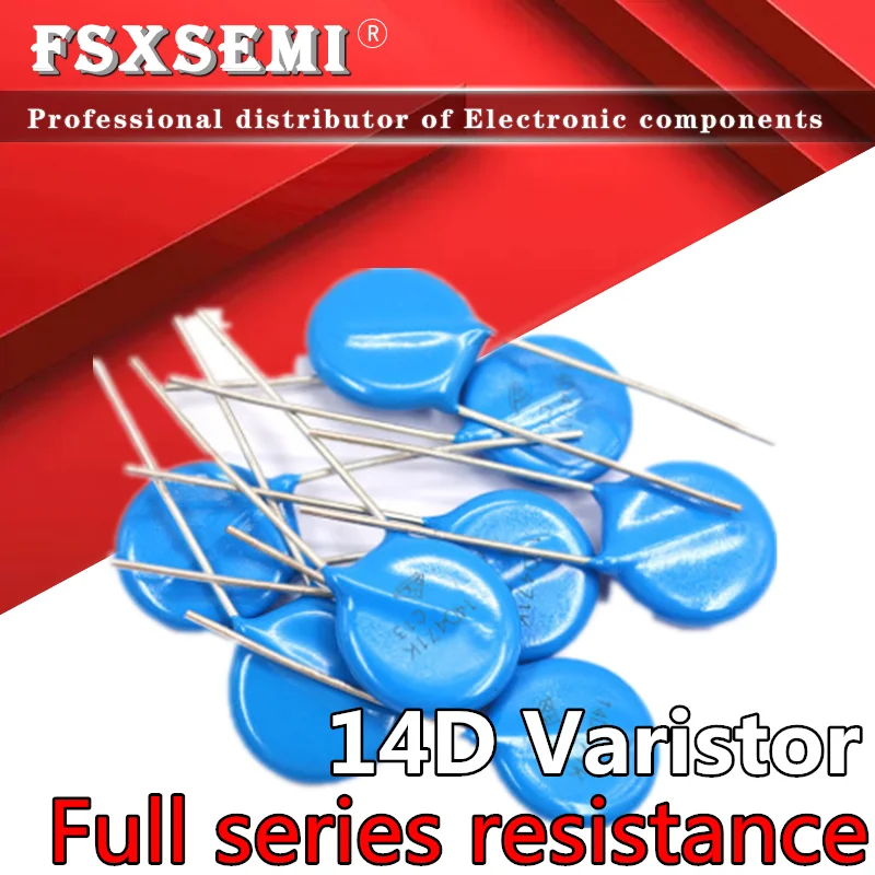 10pcs varistor 14D101K 14D102K 14D112K 14D121K 14D122K 14D151K 14D152K 14D180K 14D181K 14D182K 14D201K 14D220K