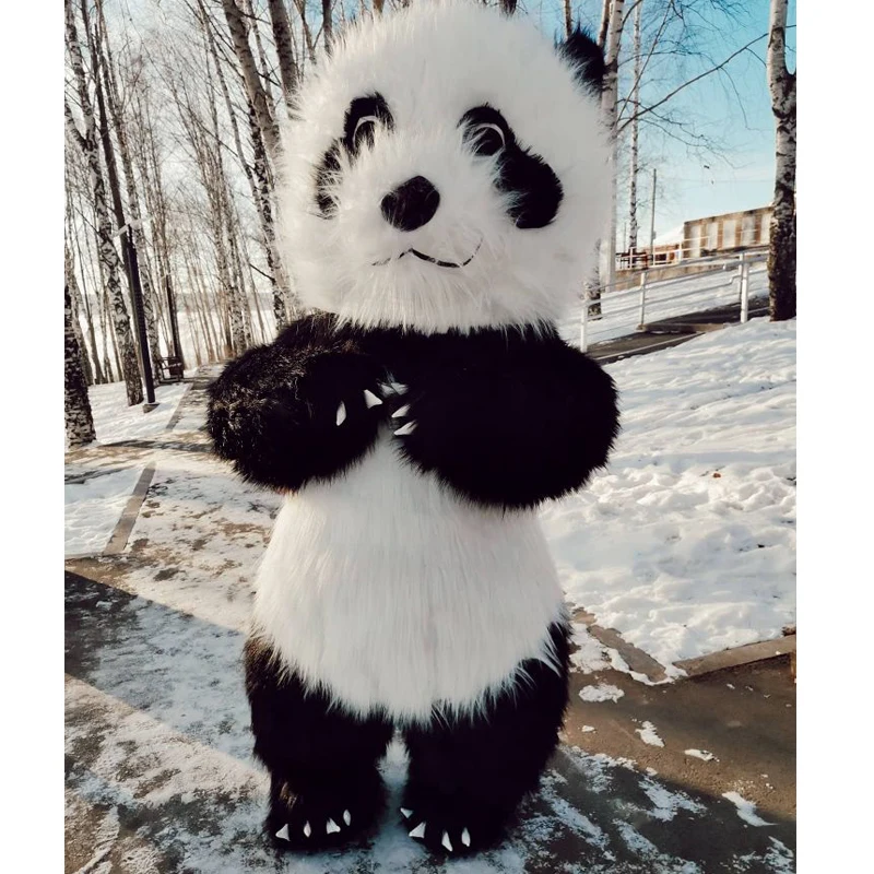 

Panda Inflatable Mascot for Advertising Customize For Adult Mascotte Costumes Adult Disfraz Mascota Tall Mascotte Kostuum