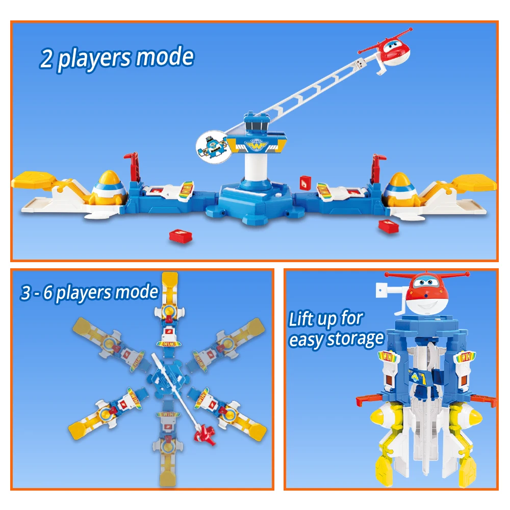 Super Wings Flying Control Tower gioco da tavolo Flying Jett Family Games giocattoli per bambini per 4 giocatori per regali di compleanno per bambini