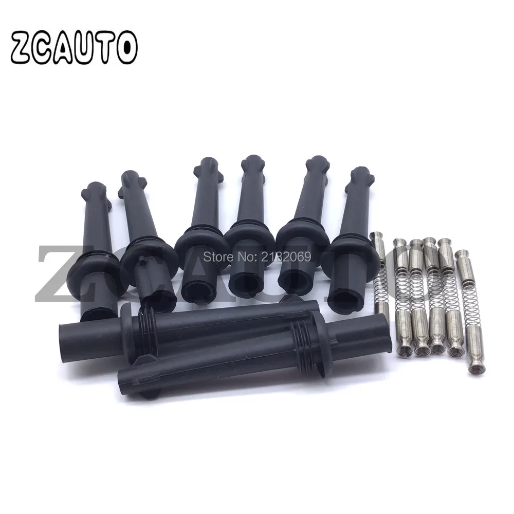 Ignition Coils Rubber Boot Pack With Spring For Land Rover LR4 Range Rover V8 5.0L AJ811378 0221604022 LR010687 8W9312A366DA