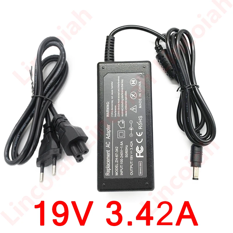 Cargador de fuente de alimentación AC 100-240V a DC 19 V 3.42A, adaptador de 19 V voltios para altavoz portátil JBL Xtreme 1 2, 65W, 19 V, 3A