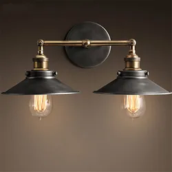 Vintage Industrial Wall Lamps E27 Metal Lampara Loft Sconce Cover Indoor Light on the Wall for Bedroom Living Room Aisle Porch