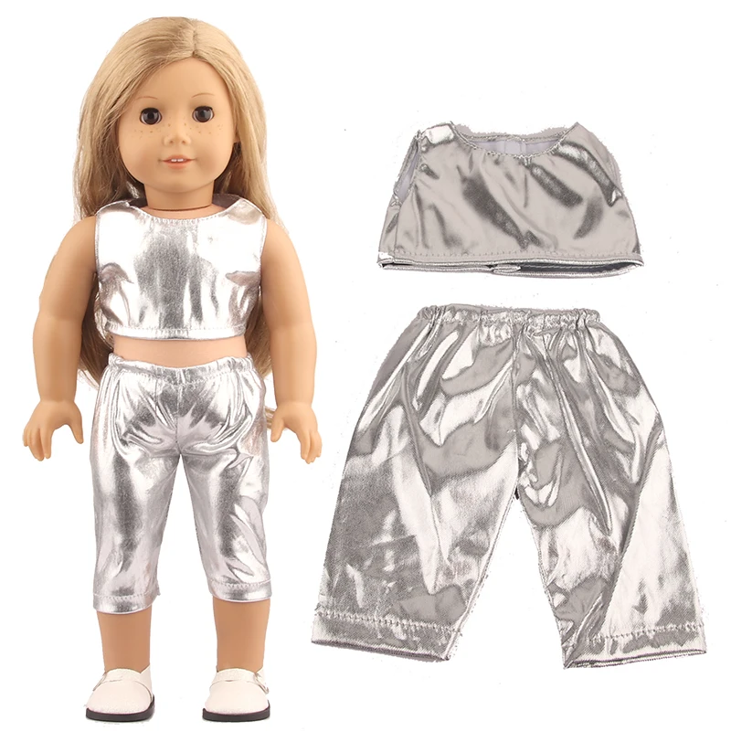 Roupas de boneca for17 Polegada american doll tênis colete + calças cortadas sapatos esportivos para 43cm bebê recém-nascido & og, rússia menina boneca