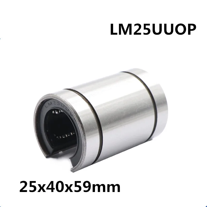 2 قطعة/الوحدة LM25UUOP 25x40x59 مللي متر محامل الخطية المفتوحة نوع التصنيع باستخدام الحاسب الآلي الخطي جلبة