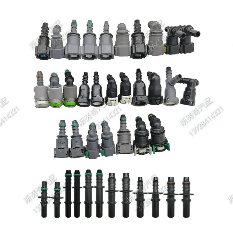 High quality  auto Fuel line Quick Connector Fuel pipe fitting  one set plastic fitting kit whole set total 40pcs for French car