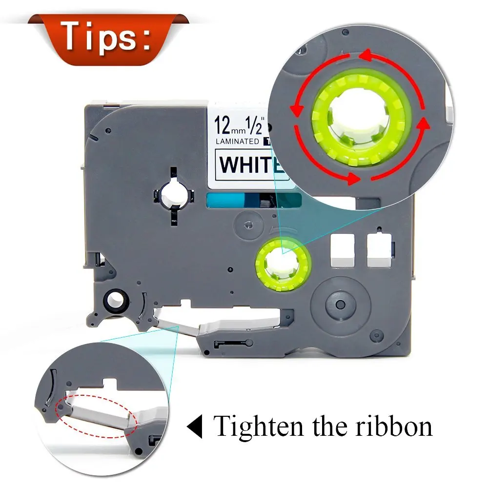 TZE 12mm tze231 tze335 tze631 tz131 MQP35 Laminated Ribbon Compatible for Brother Ptouch PT-H110 D600 710BT Label Maker Tape