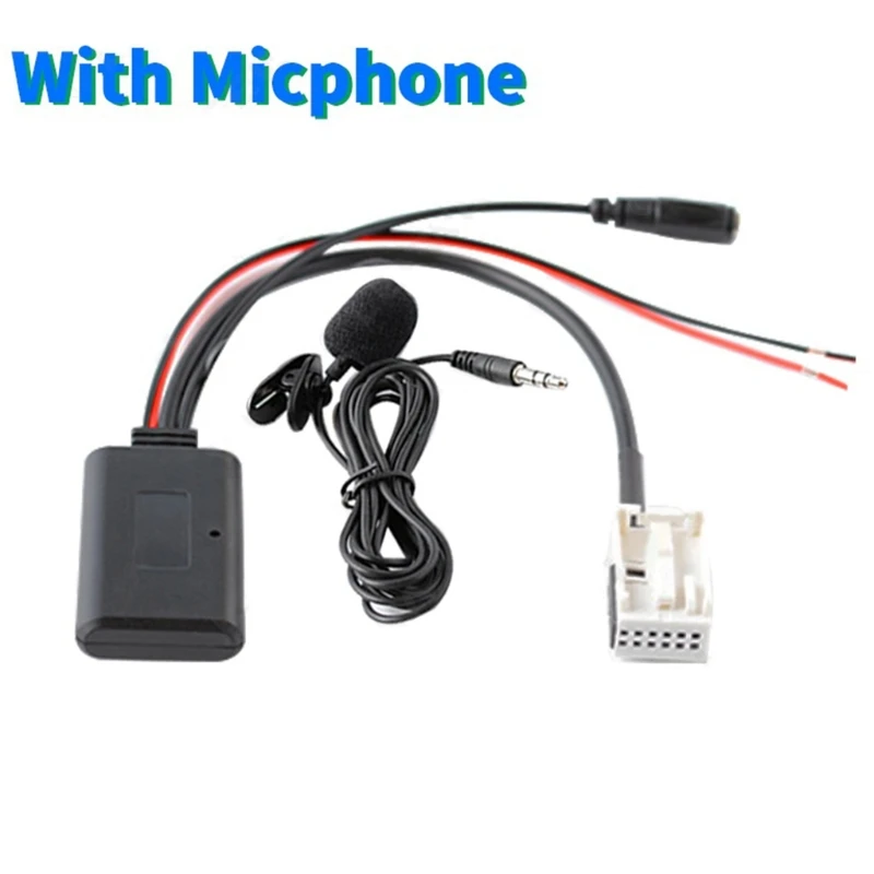 12Pin Bluetooth Module Wireless Car Radio Stereo Music Aux Cable Adapter For Ford focus/For 207 Citroen/For B MW E60