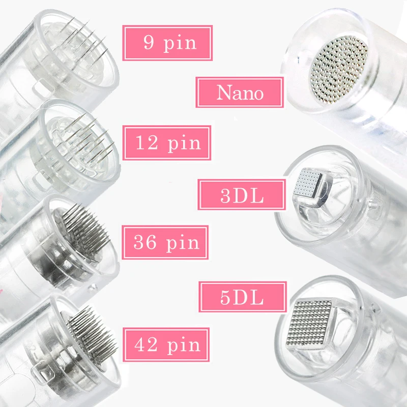 9/12 Pin/36Pin/3D/5D Needle Cartridge Nano MYM Needles Tip Microneedling Bayonet Screw Port Cartridge for Dr.imp pen 10/20/50pcs
