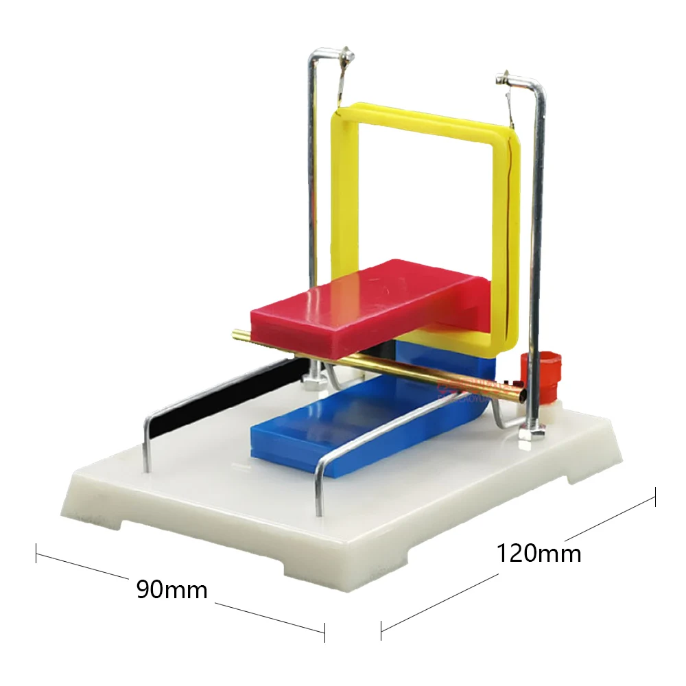 Effect of magnetic field on current electromagnetic induction Ampere force experiment Teaching demonstration physics