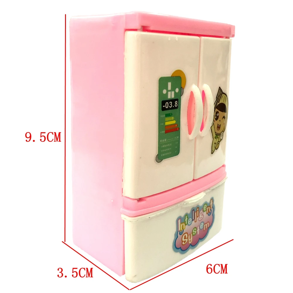 NK  Newest Doll Accessories Baby Toys Cartoon Printing Closet Wardrobe For Barbie Doll Girls Toy Princess Bedroom Furniture