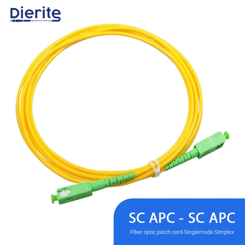 SC APC Singlemode Fiber Optic Patch Cable SC APC SM 2.0mm FTTH Fiber Patch Cord Optical Fiber Jumper 1M 3M 5M 10M 30M