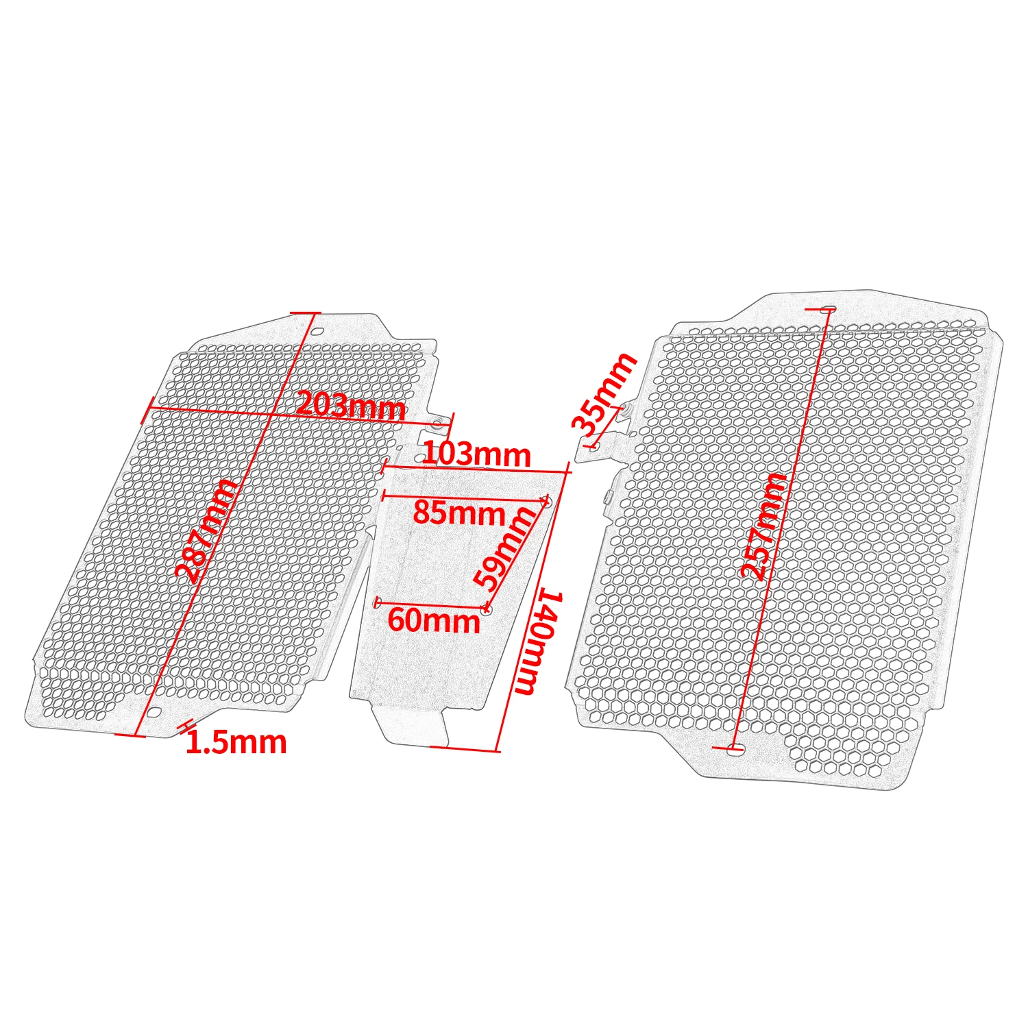 Motorcycle CNC Radiator Guard Cover Grill Grille Protector For Triumph Tiger900 Rally GT 2020-2022 Tiger 850 Sport  2021