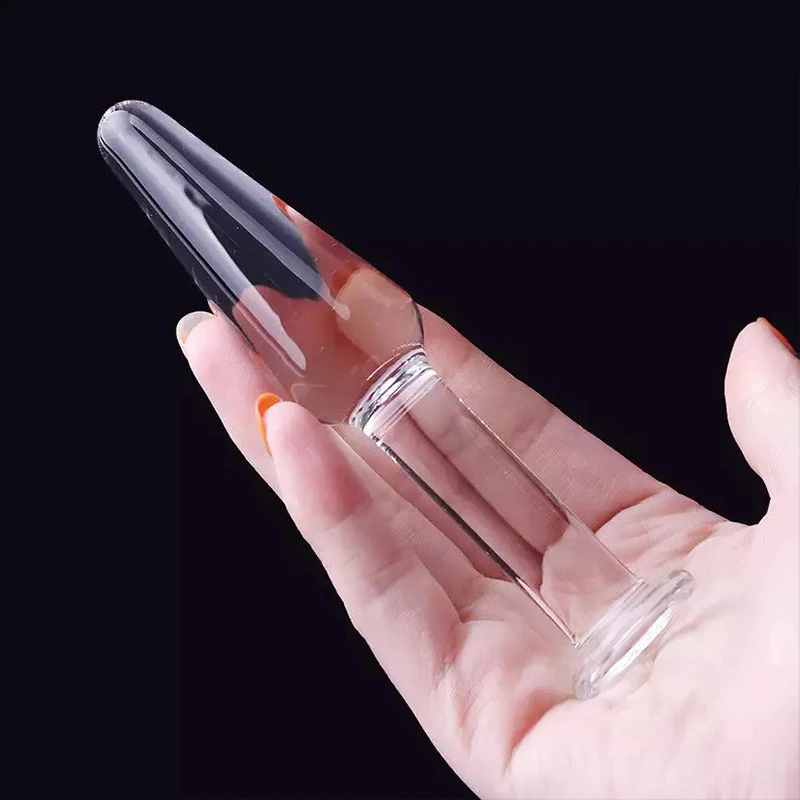 Crystal Anal Dildo Pyrex Glass Butt Plug Fake Male Penis Dick Female Masturbator Glass Dick Anal Sex Toys For Women Men Gay 18