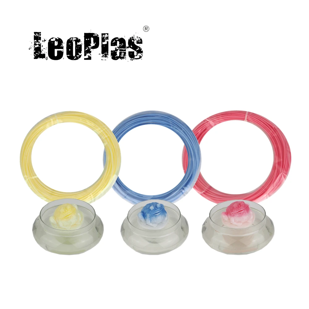 

LeoPlas 1.75mm 10 Meters 30g Temperature Heat Sensitive PLA Filament Sample For 3D Printer Pen Consumables Printing Supplies