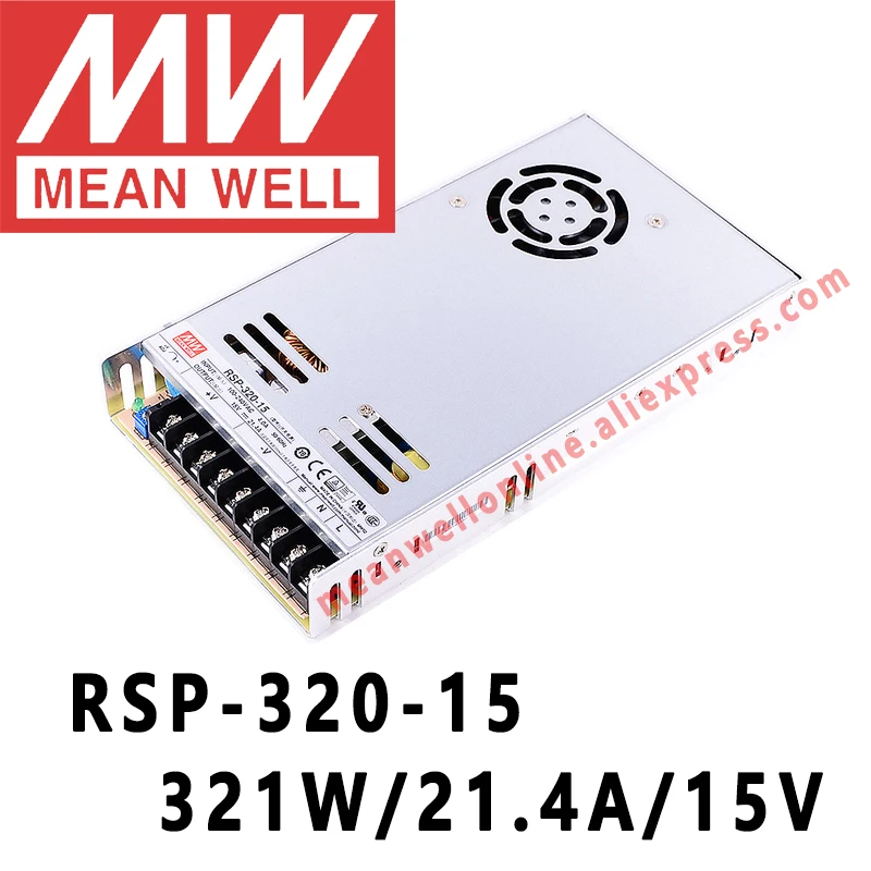 

Mean Well RSP-320-15 meanwell 15VDC/21.4A/321W Single Output with PFC Function Power Supply online store