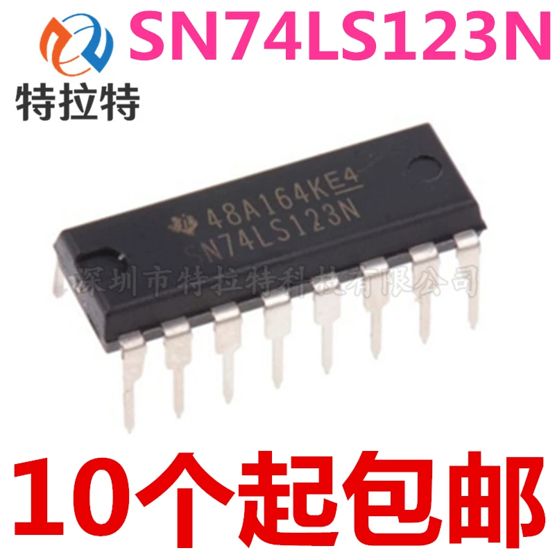 10pcs/lot SN74LS123N DIP-16 74LS123 DIP HD74LS123P DIP16