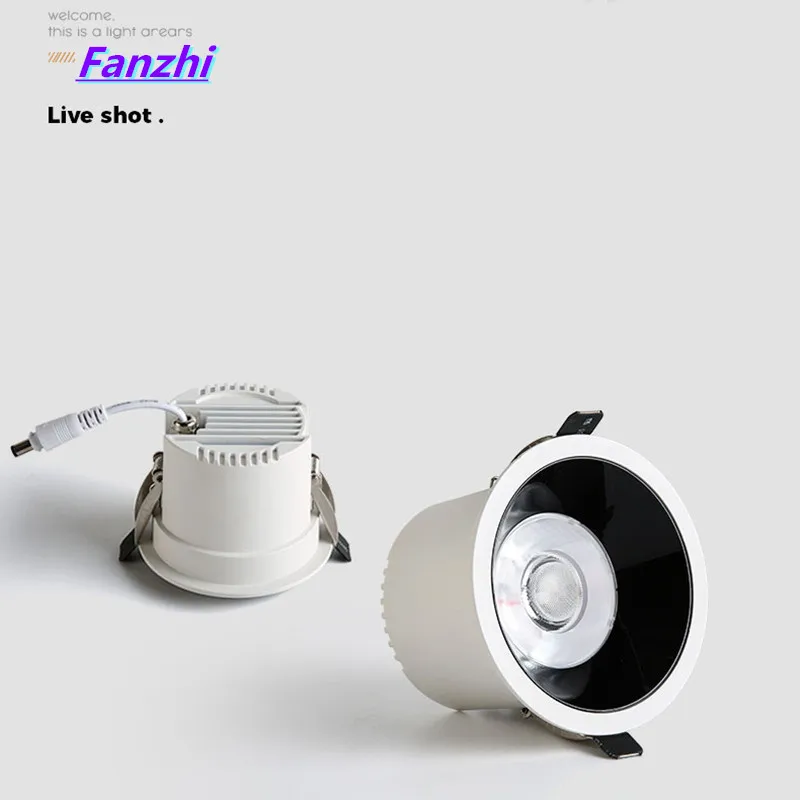 

Dimmable waterproof led wall spotlight, COB ceiling light, 7W / 10W / 15W / 20W / 25W / 30W, anti-glare hallway reflector, 220V