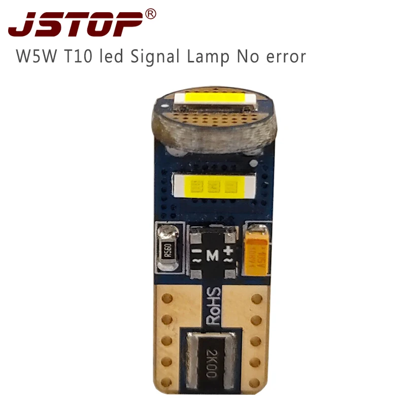 JSTOP led width lights T10 Clearance lamp W5W signal lights 1860SMD 12V/24V 6000K car No error canbus Amber Warning lights bulbs