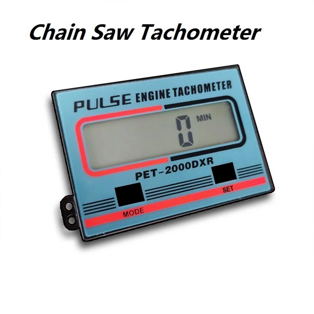 Car Engine Tachometer Handheld Digital Induction Chain Saw Tachometer for Chainsaw Lawnmowers Gasoline Engine Timed in Minutes