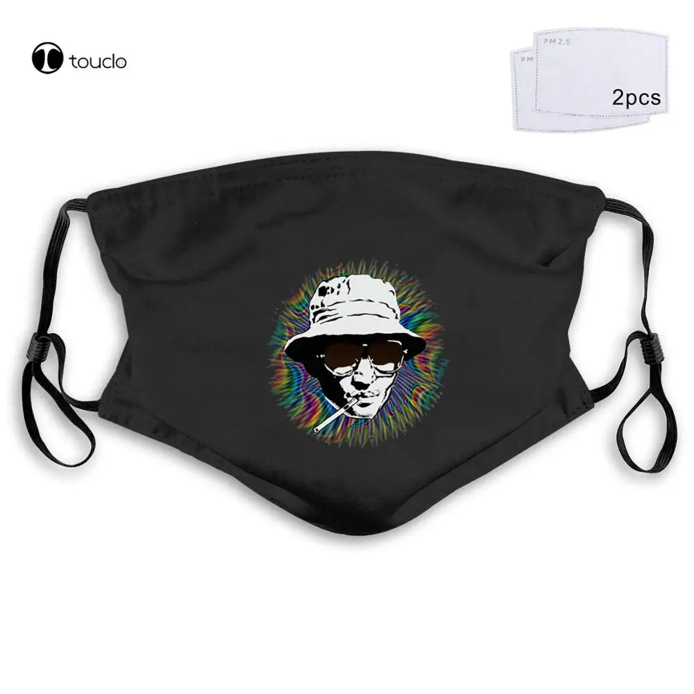 Hunter S Thompson  Gonzo Journalism America Face Mask Filter Pocket Cloth Reusable Washable