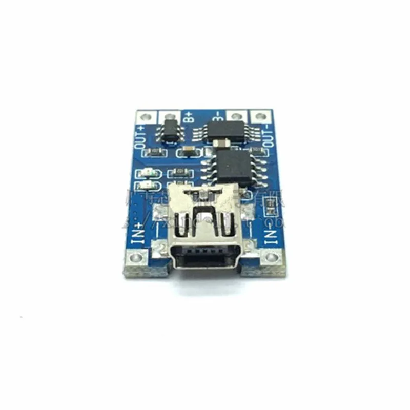 TP4056 1Aแบตเตอรี่ลิเธียมแบตเตอรี่ชาร์จและป้องกันแบบบูรณาการ10ชิ้น/ล็อตไฟสอง-In-OneโมดูลMINI