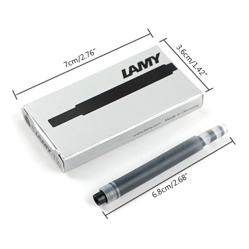 펜 부드러운 잉크 범용 리필 5 개, 보어 직경 3.4mm, 블랙/블루/블랙 블루/레드, 비즈니스 스쿨용