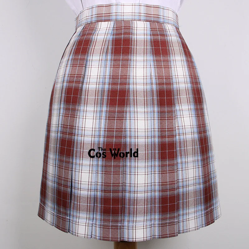 [Jin Yu Ji] Japanese Girl's Summer High Waist Pleated Plaid Skirts For JK School Uniform Students Cloths