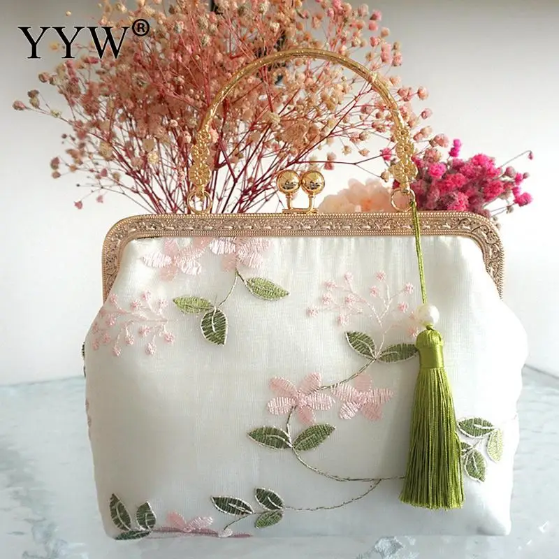 Lace Mesh Cheongsam Bag Retro Elegant Chinese Antique Portable Summer All-Match Small Handbag Or Crossbody Bag For Woman