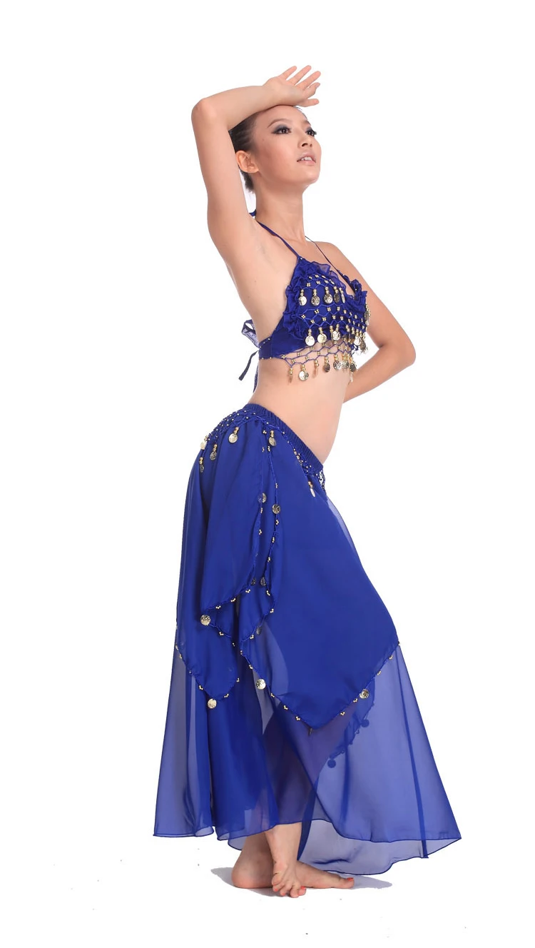 Adult Belly Dance Two-Piece Women Indian Dancing Stage Performance Clothing Variety Of Color Optional