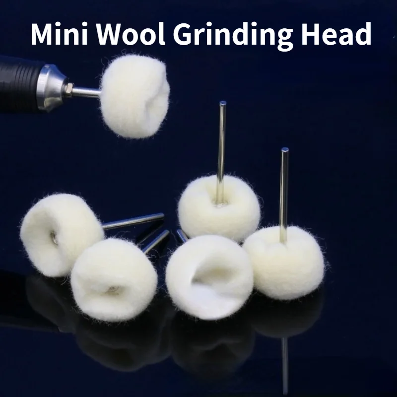 Mini Wool Brush Polishing Wheel Grinding Head Jade Jade Carved Wooden Olive Nuclear Carving Polishing Cleaning Brush