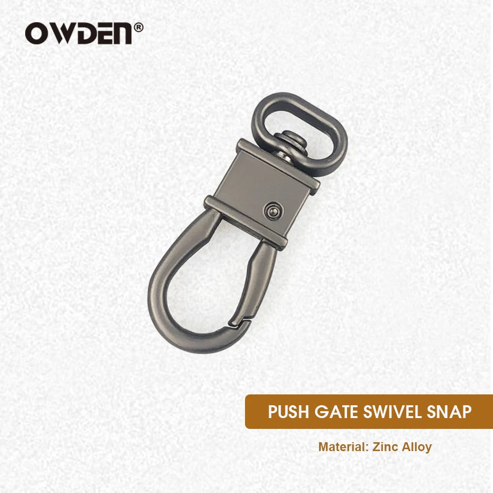 Ganci per cancelli in pelle OWDEN Accessori hardware con bottoni a pressione girevoli in metallo