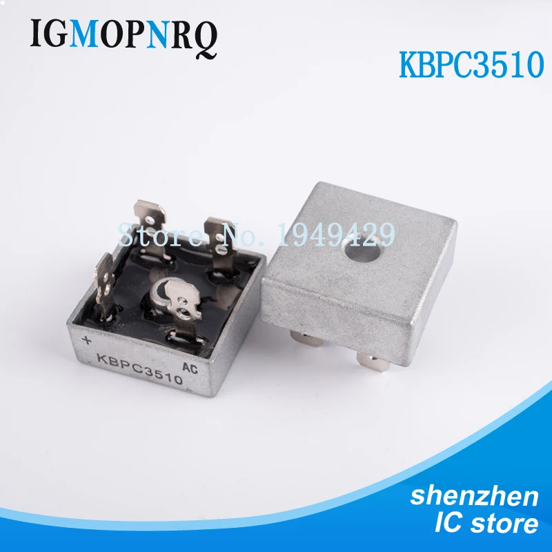 2 Cái/lốc KBPC3510 35A 1000V Nhúng Diode Cầu Chỉnh Lưu