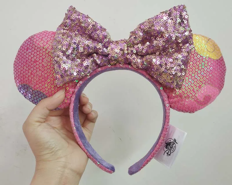 SHDR 2021 New Year Shanghai Sequined Minnie Mouse Ear Headband